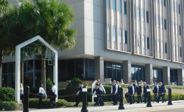 Membres de l'Eglise de Scientologie à Clearwater Downtown / Floride