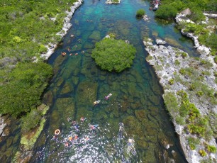 Cenote et lagon Yal Ku à Akumal